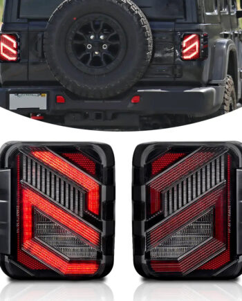 Positana LED Tail Lights for Jeep Wrangler JL & JLU 2018+ – Smoke Lens